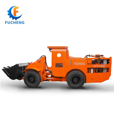 FUCHENG 0.6 m3 /0.75 yd3 Articulated LHD Diesel Underground Mining Loader for Mining