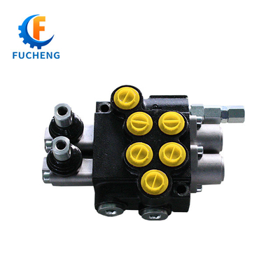 40lpm 6 Banks Joystick Hydraulic Monoblock Control Valves for Front Loader and Tractor Fucheng