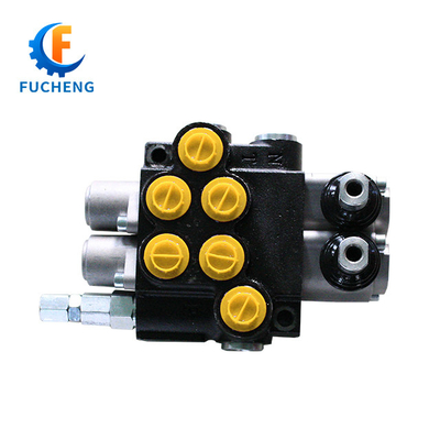 40lpm 6 Banks Joystick Hydraulic Monoblock Control Valves for Front Loader and Tractor Fucheng