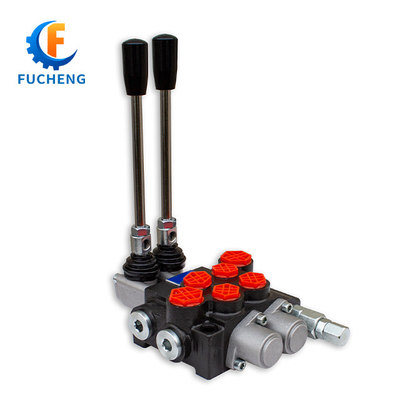 40lpm 6 Banks Joystick Hydraulic Monoblock Control Valves for Front Loader and Tractor Fucheng